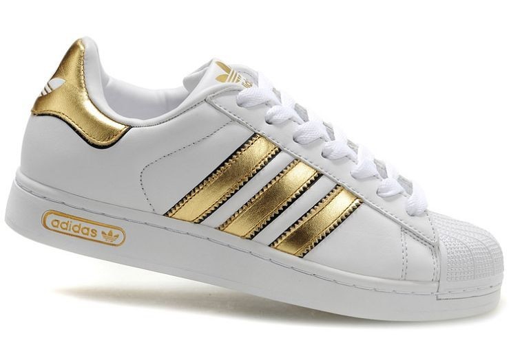 adidas superstar femme blanche or